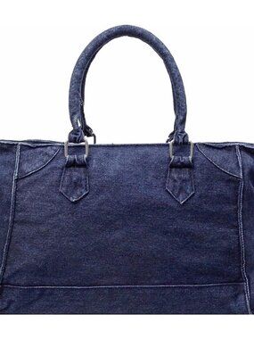 Women's Denim Purses Jean Handbags Versatile Tote Shoulder Bag